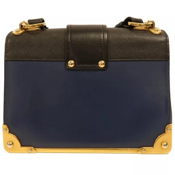 💎 City Calf Saffiano Bag Black crossbody leather - Picture 6 of 15